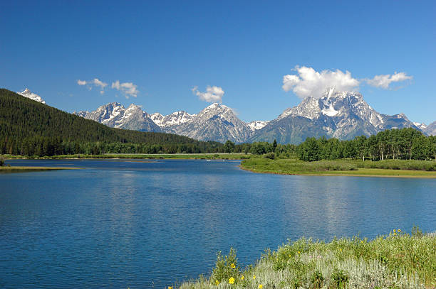 istock Scenic lake and mountain landscape 139978596