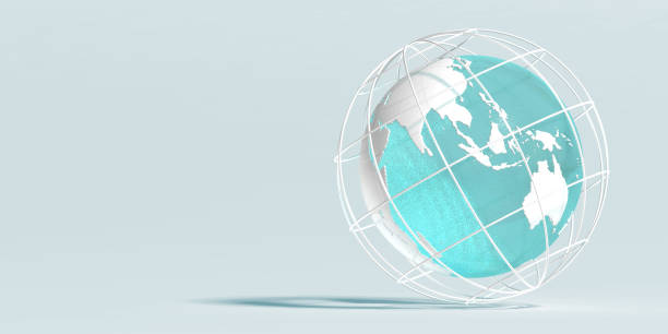 istock A globe with a cage around it, to protect it, placed on a white outdoor surface.3d illustration 1399787953