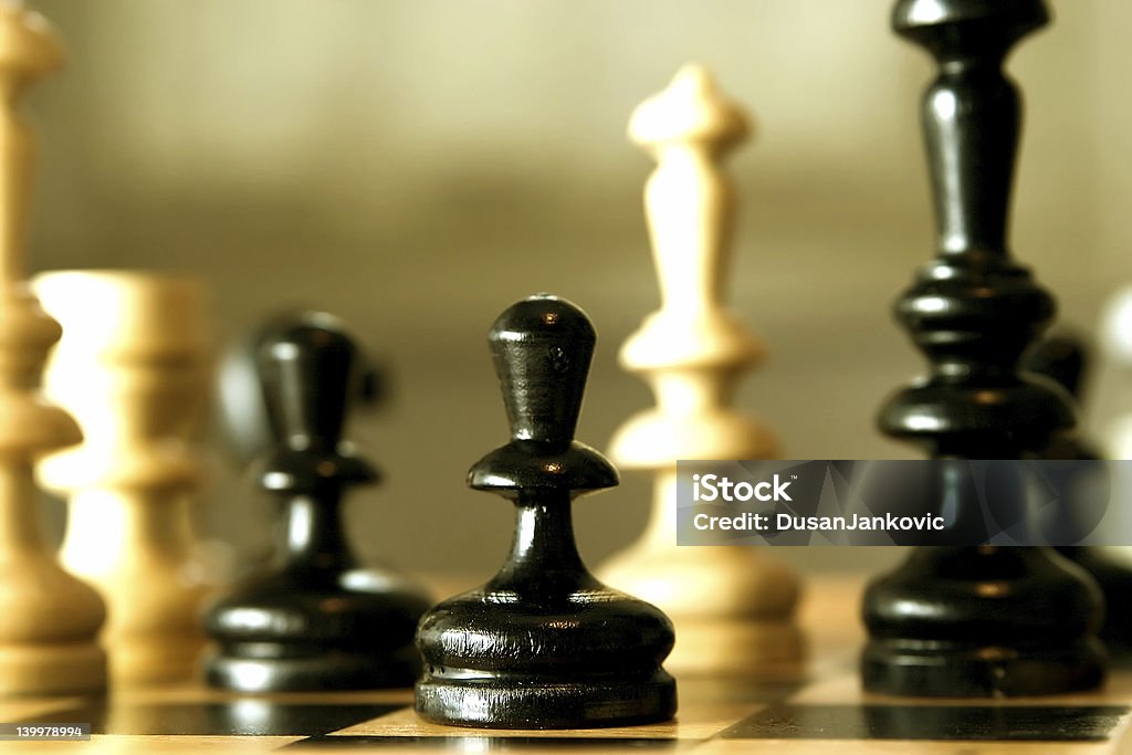 scacchi - Foto stock royalty-free di Aggressione