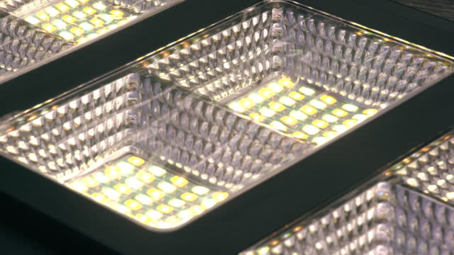 Extreme Close-Up of Led Light - turn On and Off Light