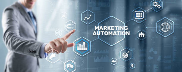 istock Marketing automation concept. Business Technology Internet and network 1399794638