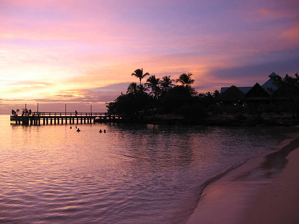 istock A beautiful sunset on a scenic beach 139979713