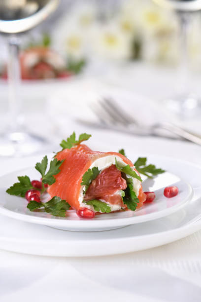istock Aperitif appetizer of salmon 1399798222