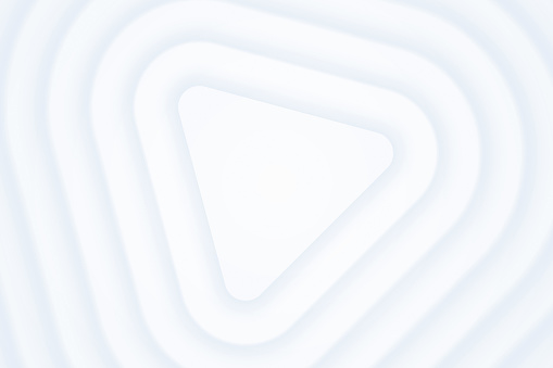 Blue Rounded Triangle Light Blue Layered Rounded Triangles 3d Render Abstract Technology ...