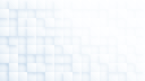 istock 3D Rendered Volumetric Square Mosaic Grid Pattern White Abstract Background 1399799728