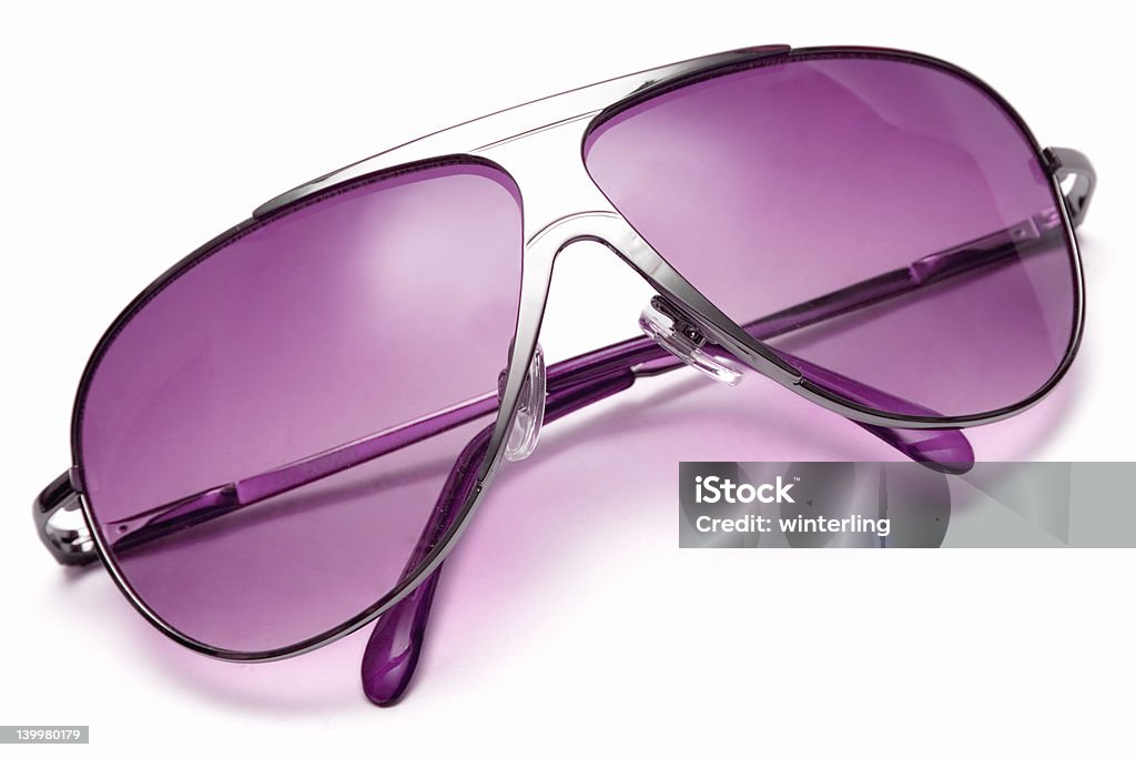 Occhiali da sole (vista dall'alto - Foto stock royalty-free di Occhiali rosa