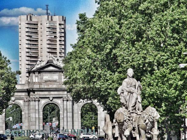 istock Madrid landmarks. Cibeles fountain and Alcala Gate 1399802058