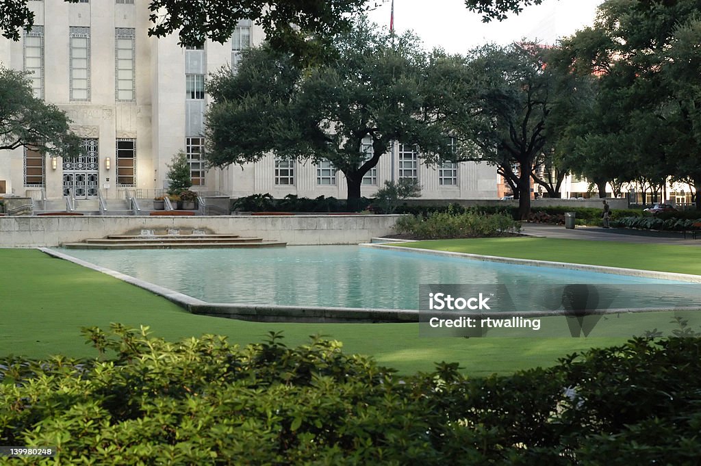 Houston City Hall-piscina - Foto de stock de Poça de água salgada royalty-free