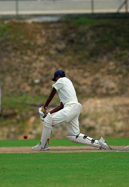istock Action shot of a batsman playing cricket hitting a ball 139980549