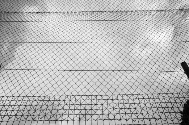 Metal grate in a park