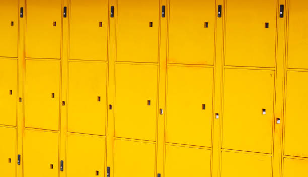 istock Yellow locker, safety and storage concept. 1399811217