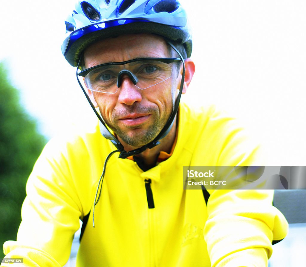 Ciclista in bicicletta - Foto stock royalty-free di Bicicletta