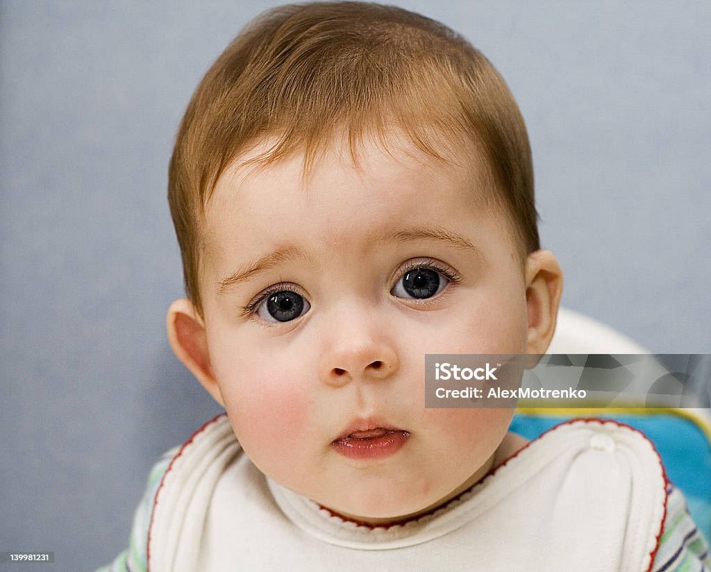 Cute Baby Girl With Big Eyes Stock Photo - Download Image Now ...