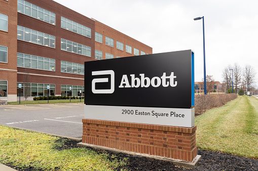 Columbus, Ohio, USA - December 27, 2021: Abbott Nutrition corporate office in Columbus, Ohio, USA. Abbott Nutrition is a pharmaceutical company and division of Abbott Laboratories.