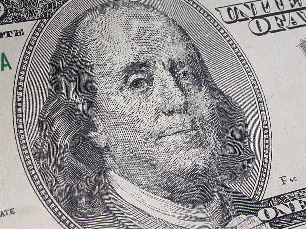 Ben Franklin - $100 stock photo