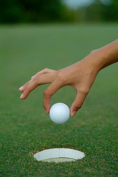 Hole-in-one stock photo