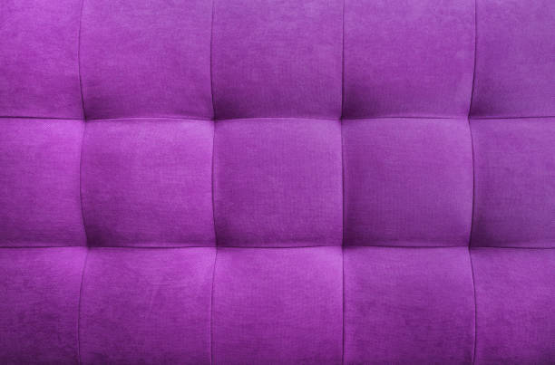 istock Purple suede leather background, classic checkered pattern for furniture, wall, headboard 1399819234