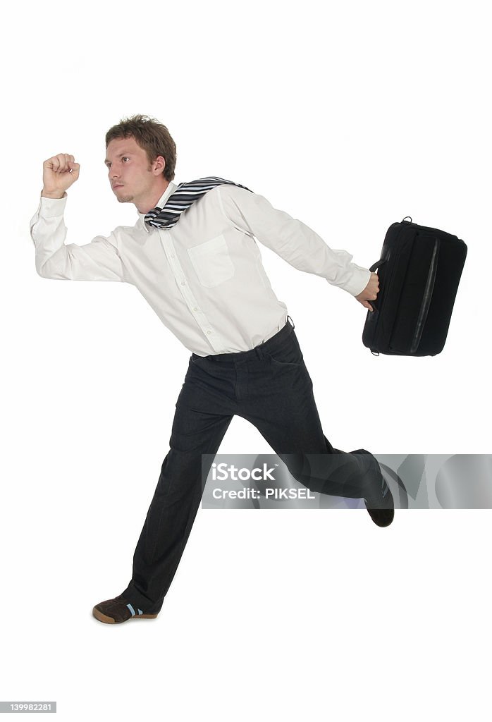 Homme d'affaires qui courre - Photo de Activité libre de droits