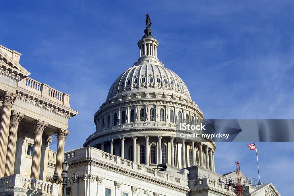 The Capitol Dome in Washington D.C Dome of the capitol building in Washington, DC. Architecture Stock Photo