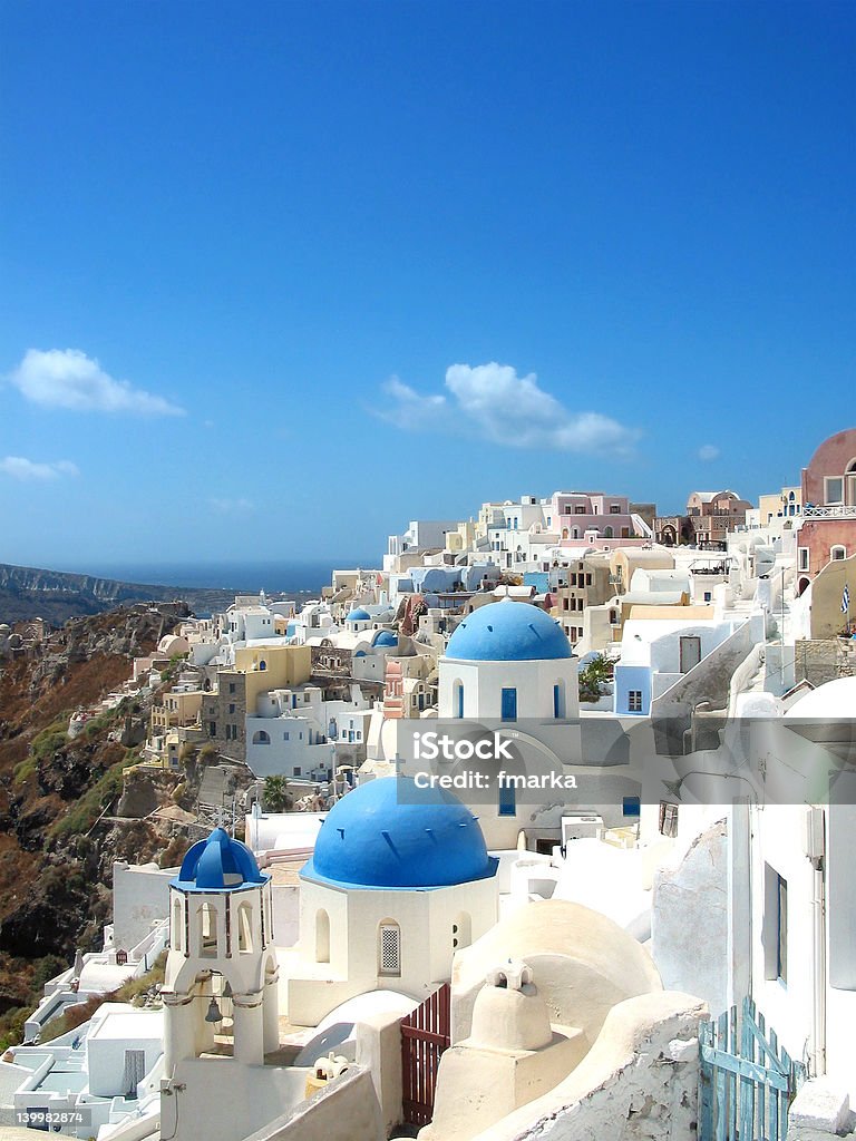 santorini - Foto de stock de Azul libre de derechos