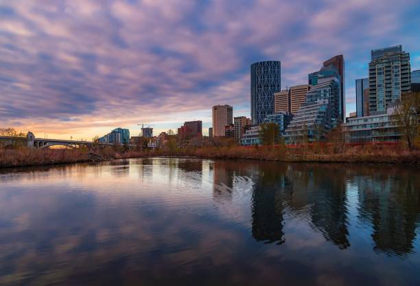istock Downtown Calgary Skyline Reflecting At Sunrise 1399832445
