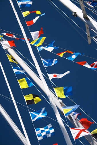 Nautical Flags on the opening day of Yachting Season