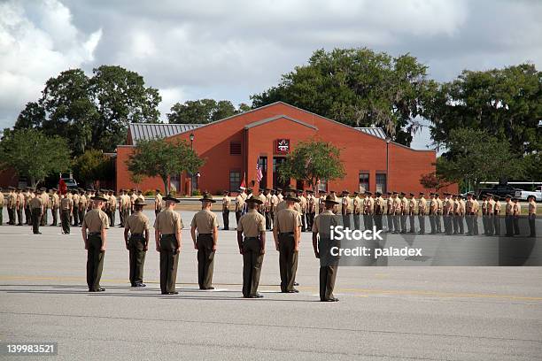 Graduation Of Marines From Parris Island 01 Stock Photo - Download Image Now - US Marine Corps, Barracks, Parris Island