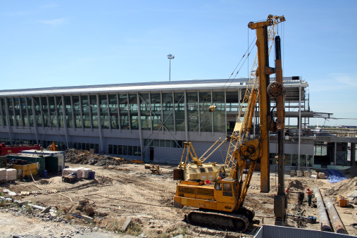 Terminal 2 construction at Warsaw's Chopin airport