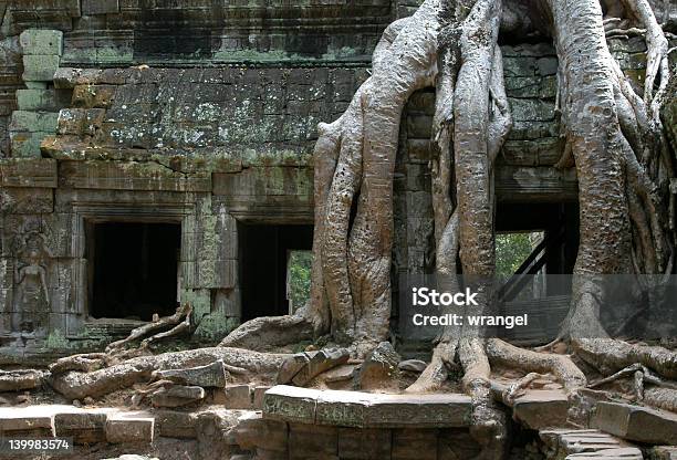 Foto de Crescido Em Excesso Ruínas Khmer e mais fotos de stock de Angkor - Angkor, Angkor Wat, Antigo