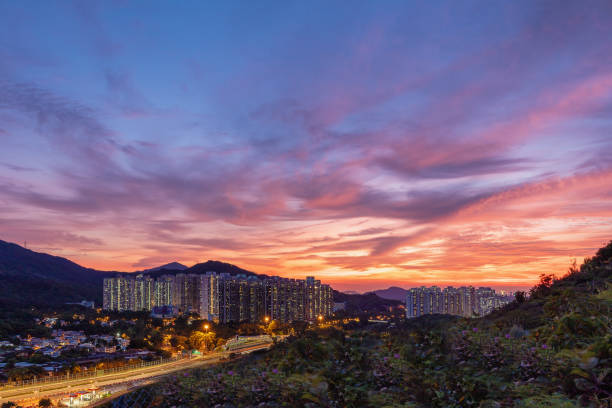 Sunset at North East New Territories