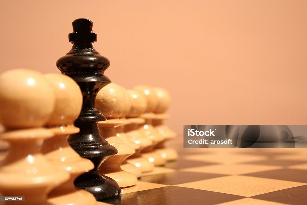 Chess Game closeup image of a chess pieces Arranging Stock Photo
