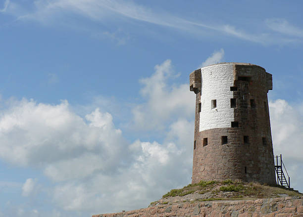 wieża martello - le hocq tower zdjęcia i obrazy z banku zdjęć