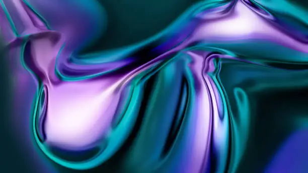 Photo of Abstract 3D Chrome Background