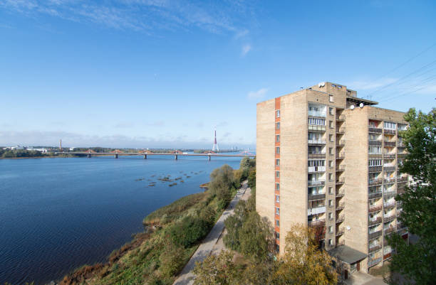 istock City view to the river and bridge over it 1399843333