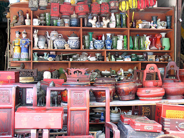 Flea Market in Shanghai, China, 