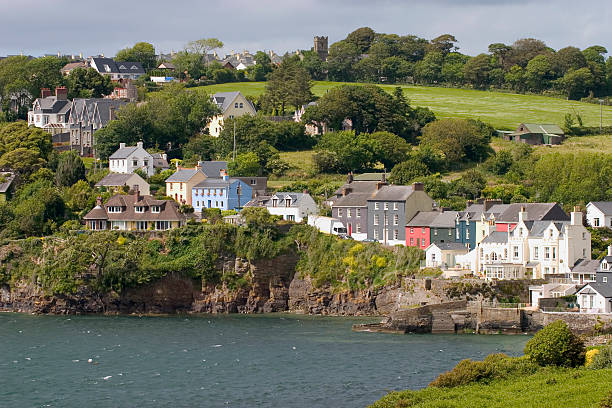 A small village by the sea in rural Ireland.