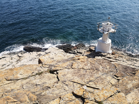 Lighthouse at the southern edge of Ap Lei Pai island, Hong Kong