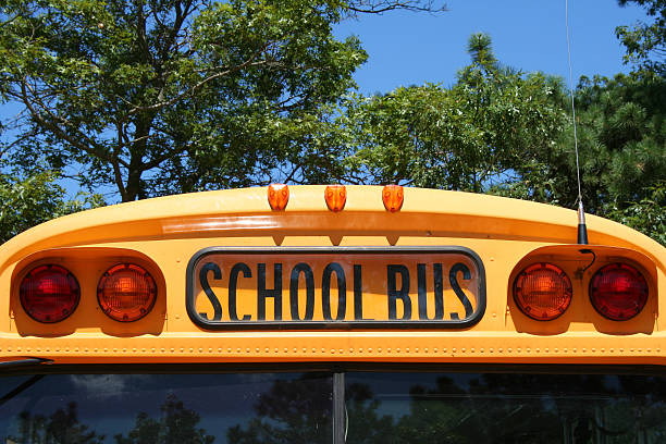 school bus stock photo