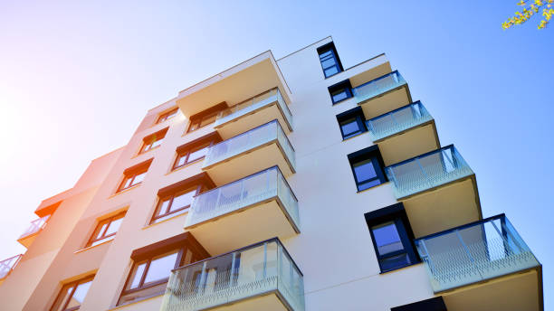 istock Modern residential apartment house  architecture in europe. 1399850821