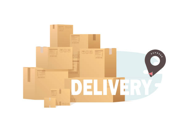 istock Lots of boxes. The concept of moving and delivery. Vector illustration. 1399851955