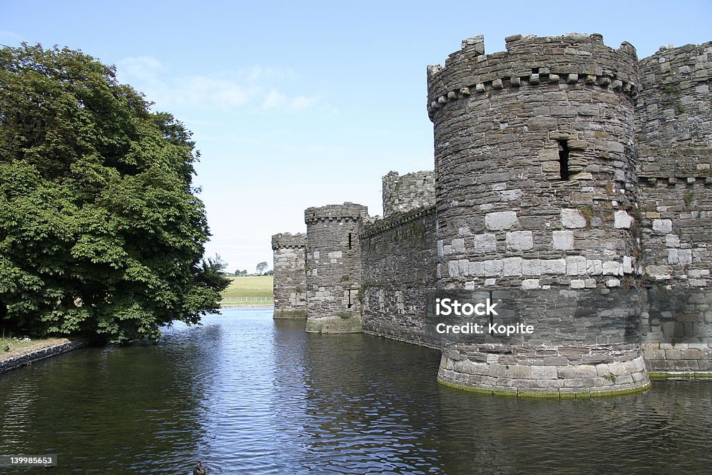 Moated Castle - Foto stock royalty-free di Beaumaris