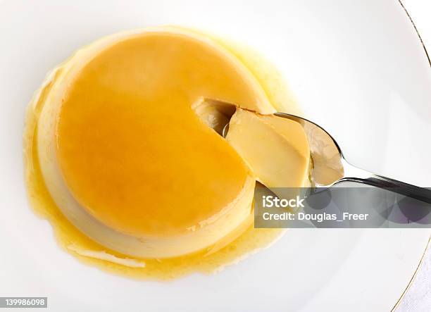 Rich Panna Cotta With Caramel Stock Photo - Download Image Now - Caramel, Cheese, Cream - Dairy Product