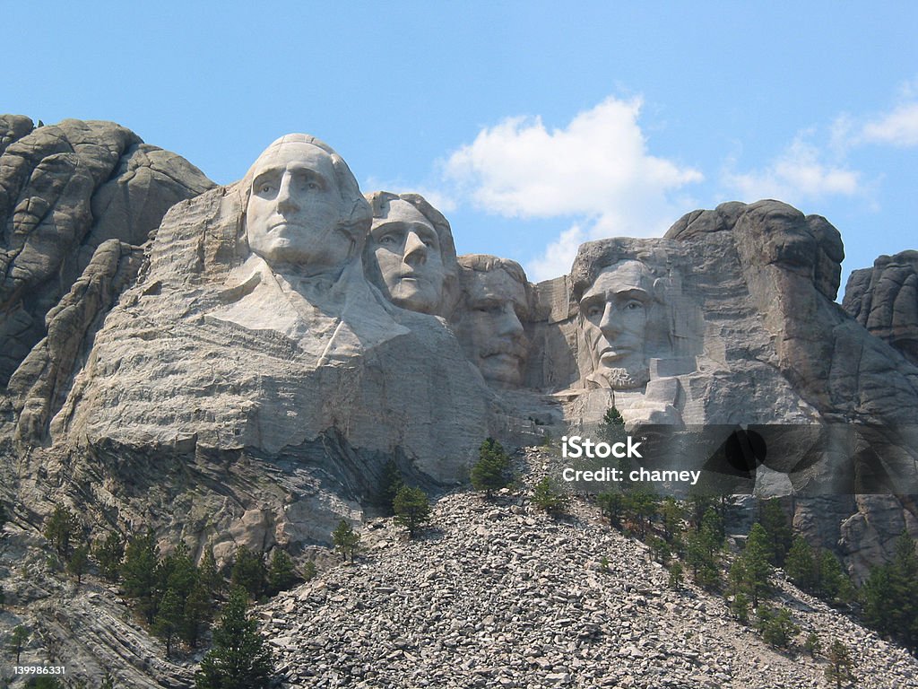 Tarde del monte Rushmore - Foto de stock de Abraham Lincoln libre de derechos