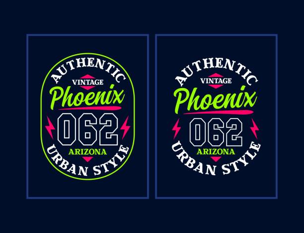 Phoenix slogan design for t-shirt Print t-shirt designs and other uses for vector illustration phoenix arizona sun stock illustrations