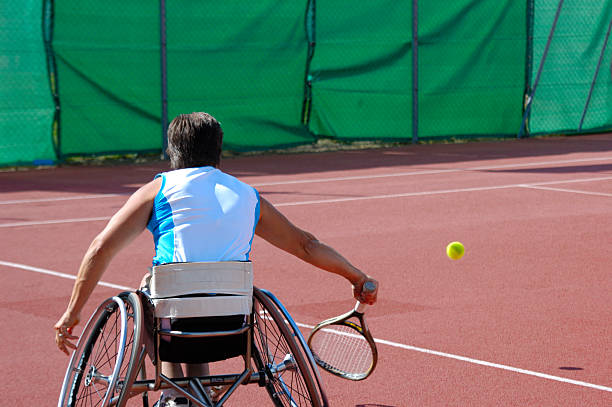 istock Wheelchair tennis player 139986425