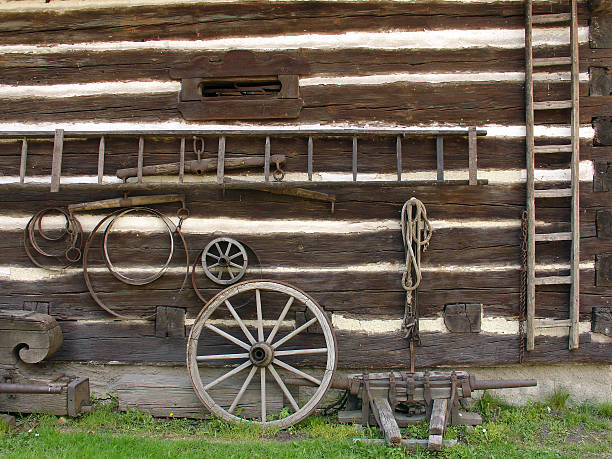 istock Old farm implements 139986544