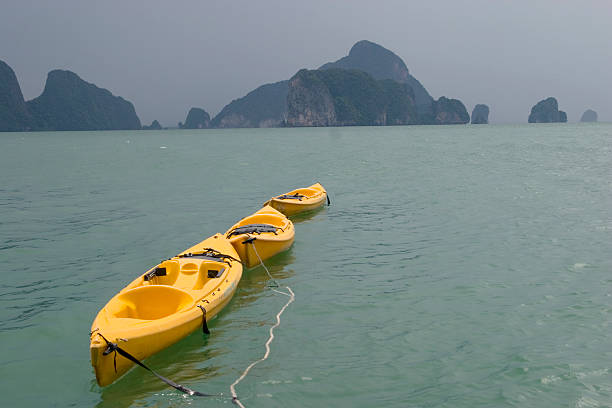 Sea Kayaks stock photo