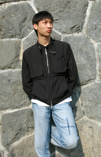 istock Asian Man Leaning against a Wall 139986735
