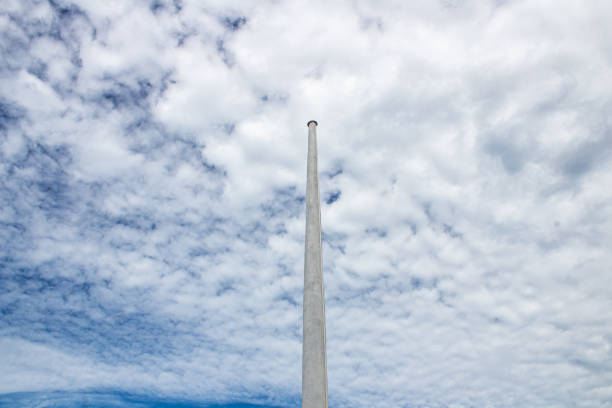 istock Flagpole in the middle of the sky 1399868797