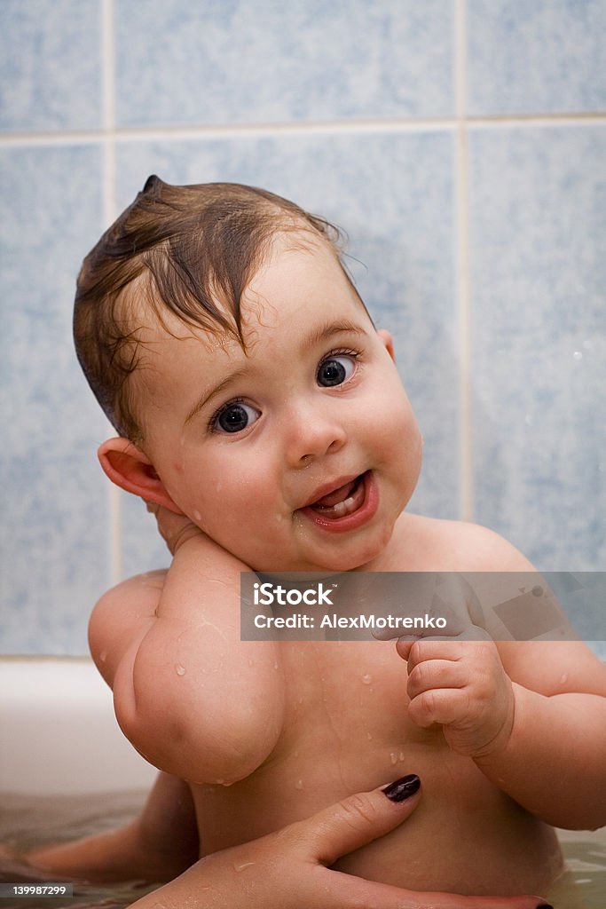 Banho de Bebé - Royalty-free 12-23 Meses Foto de stock